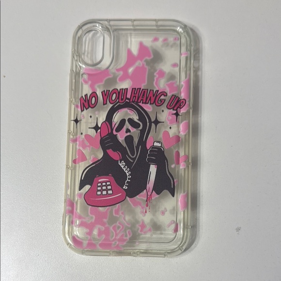 Other - Scream Pink Clear Graphic iPhone XR Soft Case